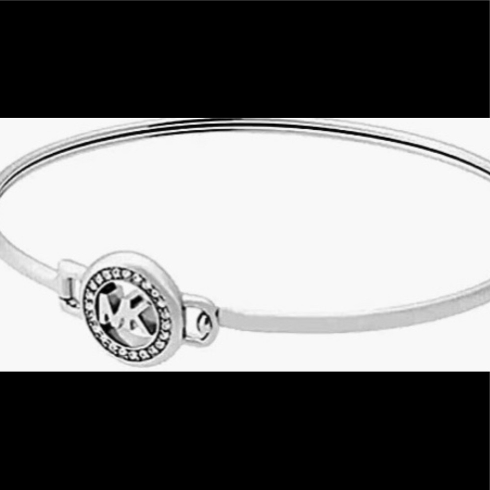 Michael Kors Silver Tone Logo Bracelet